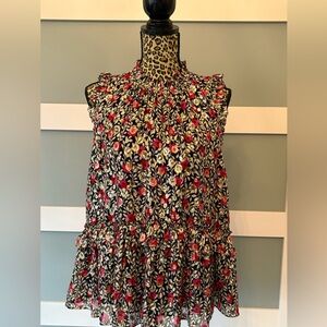 Kate Spade Drop Waist Ruffle Top Size 4